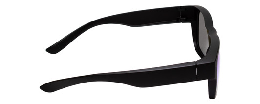 Side View of Calabria 9018RRV Small/Medium Polarized Fitover Sunglasses MT Black&Green Mirror