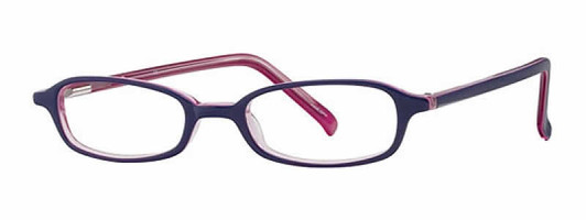 Profile View of Calabria Vivid 739 Designer Blue Light Blocking EyeGlasses in Purple Ladies 46mm
