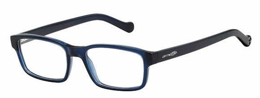 Profile View of Arnette Designer Blue Light Block Glasses AN7079 Riff 1142 Unisex Rectangle 55mm