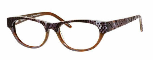 Profile View of Ernest Hemingway Designer Blue Light Blocking Glasses 4654 in Grey Snake Cateye