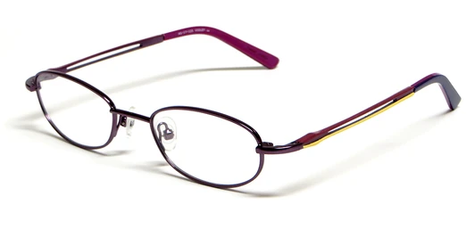 Profile View of Calabria Viv Kids 116 Designer Blue Light Blocking Glasses in Violet Ladies 45mm