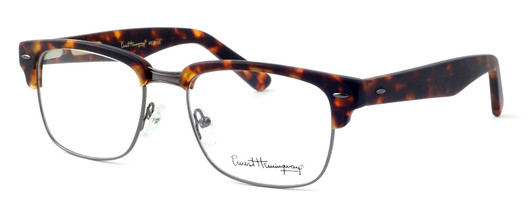 Ernest Hemingway Designer Blue Light Glasses 4629 in Matte Tortoise & Gunmetal