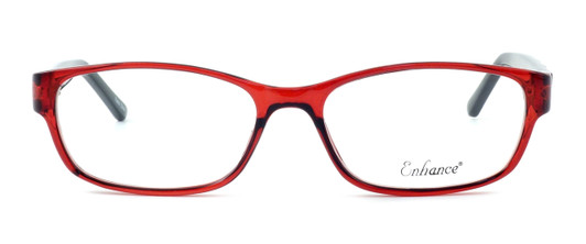 Front View of Enhance Optical Designer Blue Light Blocking Glasses 3959 in Burgundy-Black