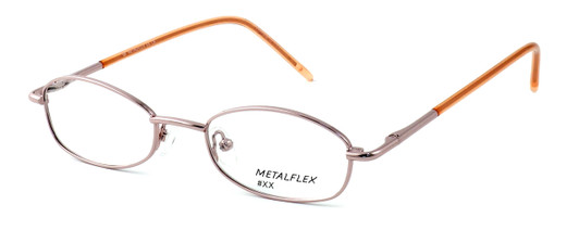 Profile View of Calabria Kids Fit MetalFlex Designer Blue Light Blocking Glasses XX in Pink