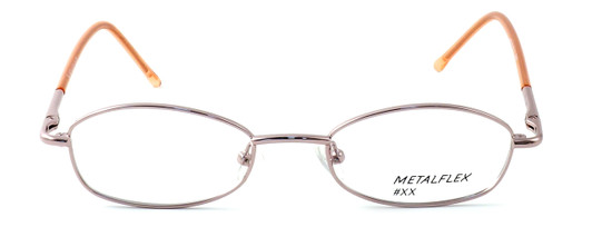 Front View of Calabria Kids Fit MetalFlex Designer Blue Light Blocking Glasses XX in Pink