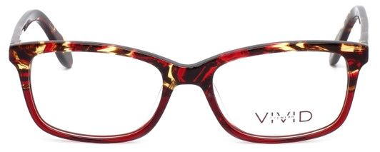 Front View of Calabria Splash SP63 Designer Blue Light Blocking Glasses in Tortoise-Red Cateye