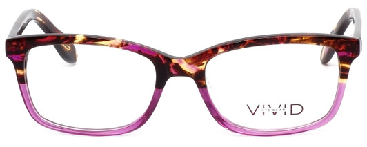 Front View of Calabria Splash SP63 Designer Blue Light Blocking Glasses Tortoise-Pink Cateye