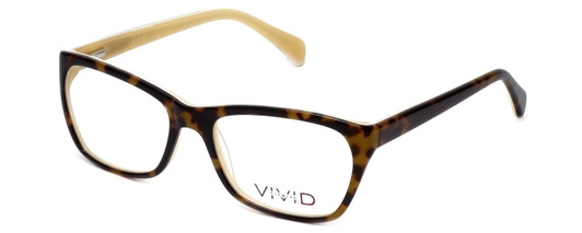 Profile View of Calabria Splash Designer Blue Light Blocking Glasses SP60 in Demi-Brown Square