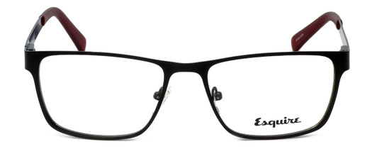 Front View of Esquire Designer Blue Light Blocking Glasses EQ1502 in Satin-Black 54mm Square
