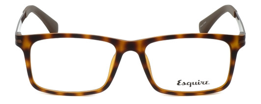 Front View of Esquire Designer Blue Light Block Glasses EQ1504 Matte-Tortoise 53mm Unisex 53mm