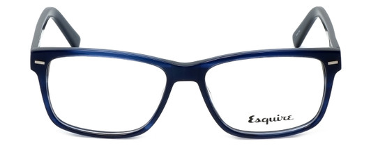 Front View of Esquire Designer Blue Light Blocking Glasses EQ1513 Navy 54mm Unisex Square 54mm