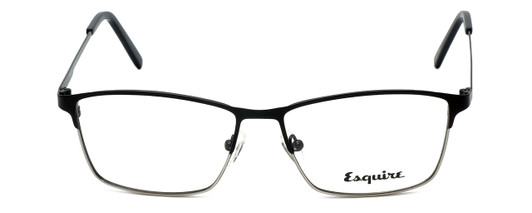 Front View of Esquire Designer Blue Light Blocking Glasses EQ1522 in Black 55mm Square 55mm
