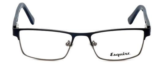 Front View of Esquire Designer Blue Light Blocking Eye Glasses EQ1523 in Navy 53mm Unisex 53mm