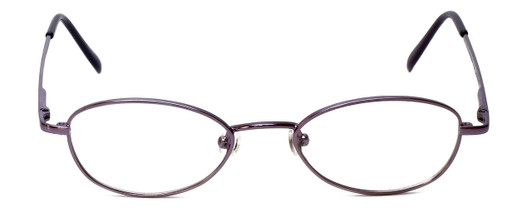 Front View of Flex Collection Designer Blue Light Blocking Glasses FL-76 in Purple 46mm Oval
