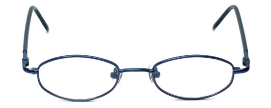 Front View of FlexPlus Collection Designer Blue Light Blocking Glasses Model 96 in Blue 43mm