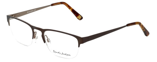 Profile View of Randy Jackson Designer Blue Light Blocking Glasses RJ1026-183 in Brown 50mm