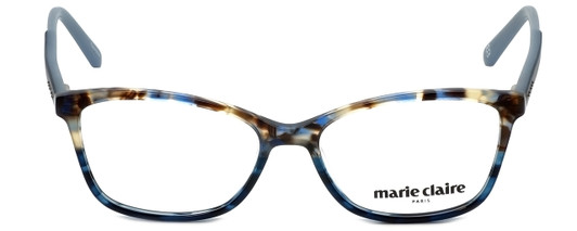 Front View of Marie Claire Designer Blue Light Blocking Glasses MC6209-BLA in Blue Amber 52mm