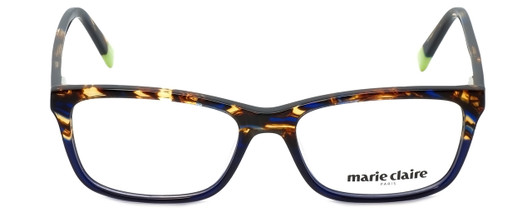 Front View of Marie Claire Designer Blue Light Blocking Glasses MC6222-BLT Blue Tortoise 53mm