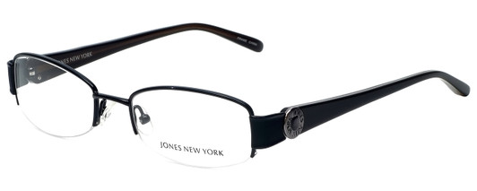 Profile View of Jones New York Designer Blue Light Blocking Glasses J459-Black in Black 51mm