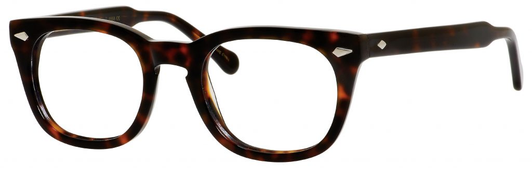Profile View of Ernest Hemingway H4668 Round Progressive Lens Blue Light Glasses Tortoise 49 mm