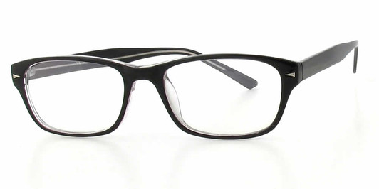 Profile View of Calabria Soho by Vivid 95 Designer Progressive Blue Light Glasses Black Crystal Profile View of Calabria Soho by Vivid 95 Designer Progressive Blue Light Glasses Black Crystal