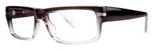 Profile View of Calabria Soho by Vivid 109 Designer Progressive Blue Light Glasses Grey Gradient