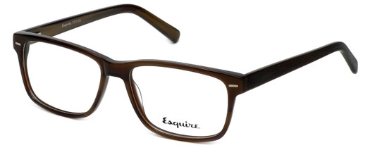 Profile View of Esquire Designer Progressive Lens Blue Light Glasses EQ1513 Brier 54mm Rectangle