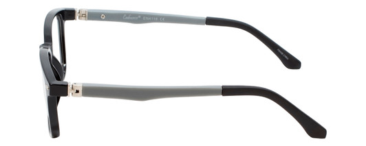 Side View of Enhance Kids Progressive Blue Light Glasses EN4118 48mm Glossy Matte Black/Grey
