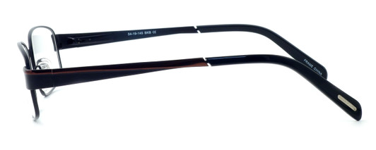 Side View of Dale Earnhardt, Jr. Designer Blue Light Blocking Glasses DJ6736 in Brown 54mm