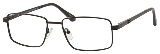 Front View of Dale Earnhardt, Jr Designer Blue Light Blocking Glasses 6817 in Satin Black 53mm