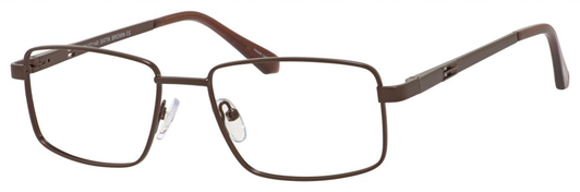 Front View of Dale Earnhardt, Jr Designer Blue Light Blocking Glasses 6817 in Satin Brown 53mm