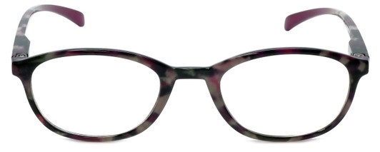 Front View of Calabria R772 Designer Progressive Blue Light Glasses Purple Acetate Oval 49 mm