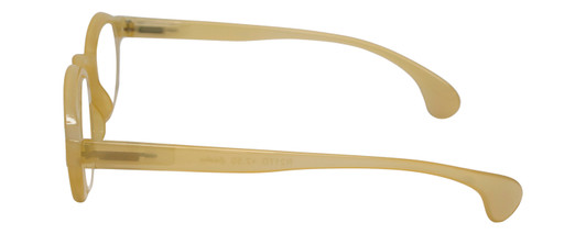 Side View of Calabria Elite Designer Blue Light Blocking Glasses R217 Professor 46 mm Yellow