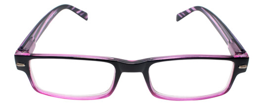Front View of Calabria Jordan 2 Rectangular Designer Blue Light Blocking Glasses 50mm Wine Red