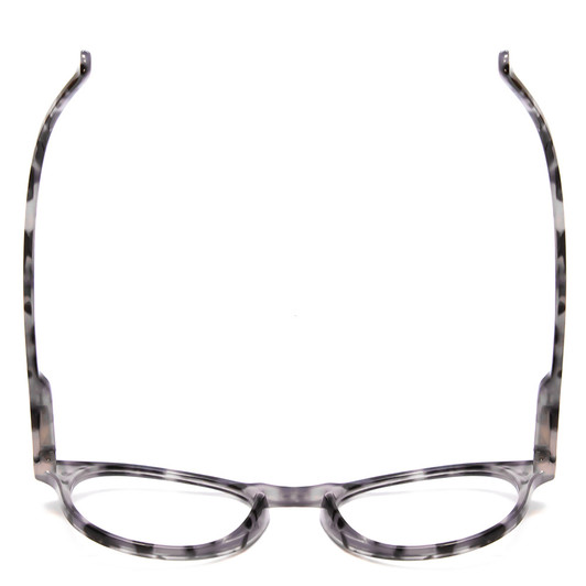 Top View of Calabria MDR8003 Women Oval 47mm Designer Reading Glasses in Grey Tortoise Black
