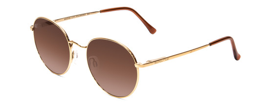 Suncloud Bridge City Polarized Sunglasses Metal Aviator/Pilot in Gold & Brown