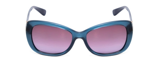 Front View of Vogue VO2943 Women Cateye Sunglass Opal Crystal Blue/Violet Purple Gradient 55mm