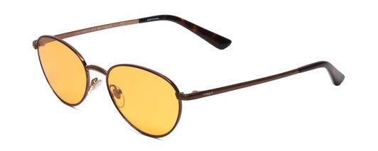 Profile View of Vogue Gigi Hadid VO4082S Women Oval Sunglasses in Copper Brown/Amber Orange 53mm