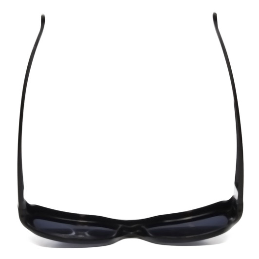 Top View of Foster Grant Solar Shield Ladies Oversized 62mm Fitover Sunglasses in Black/Grey