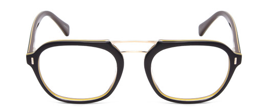 Front View of Scott&Zelda SZ7442 Unisex Square Reading Glasses in Navy Blue Silver Brown 52 mm