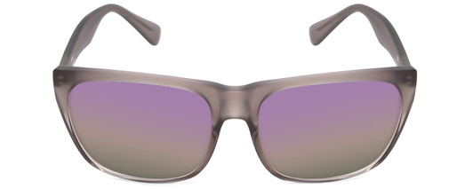Front View of Smith Optics Tioga Sunglasses Smoke Split Grey Fade/Carbonic Violet Purple 58 mm