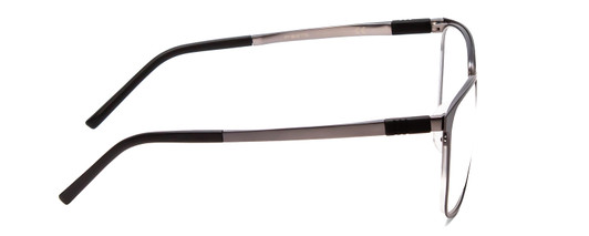 Side View of Porsche P8275-D Unisex Designer Reading Glasses Dark Gun Metal Silver Black 55mm