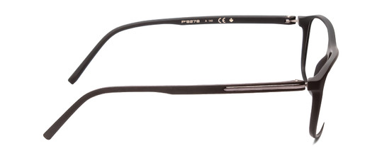 Side View of Porsche Designs P8278-A Designer Single Vision Prescription Rx Eyeglasses in Matte Grey Unisex Square Full Rim Acetate 56 mm