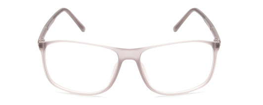 Front View of Porsche Designs P8278-C Designer Bi-Focal Prescription Rx Eyeglasses in Crystal Light Matte Grey Unisex Square Full Rim Acetate 56 mm