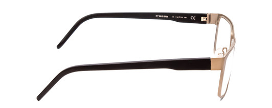 Side View of Porsche Designs P8292-D Designer Bi-Focal Prescription Rx Eyeglasses in Satin Olive Green Black Unisex Square Full Rim Metal 54 mm