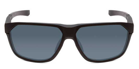 Front View of Smith Optics Leadout Unisex Designer Sunglasses Matte Black/ChromaPop Black 63mm