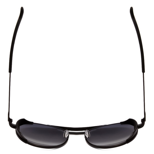 Top View of Under Armour Instinct Pursuit Designer Sunglasses in Black/Grey Polarized 55 mm