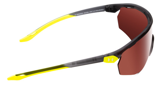 Under Armour Game Time Men Designer Sunglasses Grey Yellow/Brown Polarized 99 mm