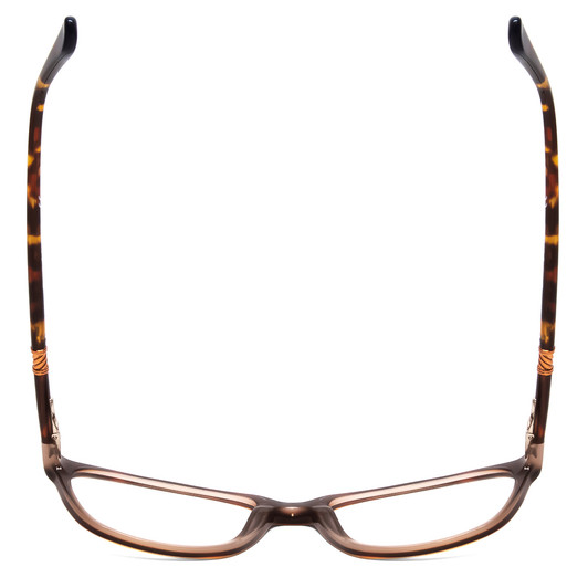 Top View of GANT GA4082 Designer Bi-Focal Prescription Rx Eyeglasses in Tortoise Havana Brown Gold Ladies Cateye Full Rim Acetate 52 mm