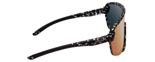 Smith Bobcat .5-Rimless Sunglasses Black Marble Tortoise/CP Violet Mirror+Clear
